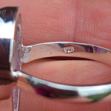 Pink Mexican Lace Agate 925 Ring