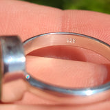 Faceted Green Kyanite 925 Ring