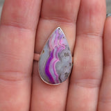 Pink Mexican Lace Agate 925 Ring