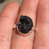 Natural Tektite 925 Ring