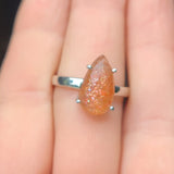 Faceted Sunstone - Madagascar 925 Ring
