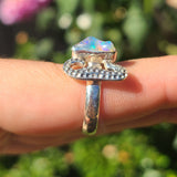 Seahorse - Rough Ethiopian Opal 925 Ring
