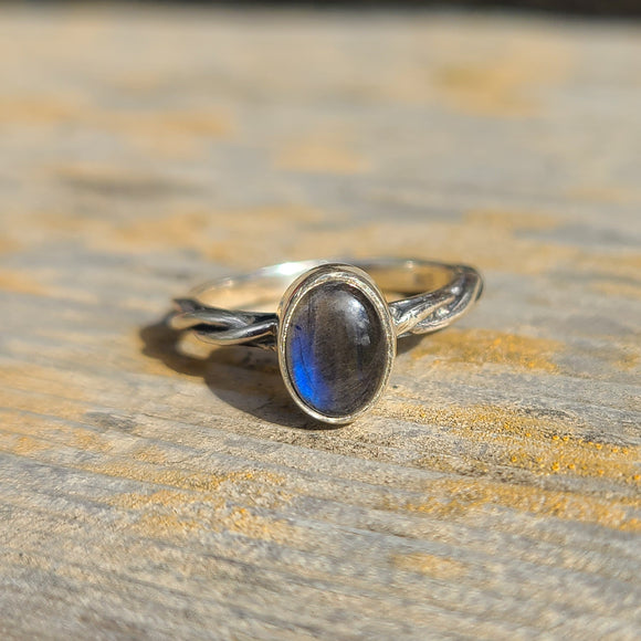 Blue Labradorite 925 Ring