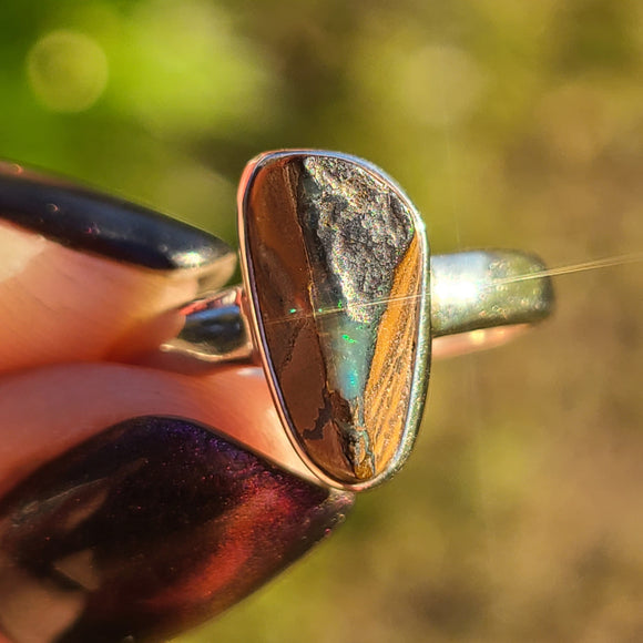 Boulder Opal - Australia 925 Ring