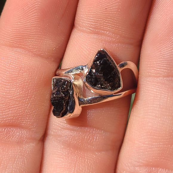 Natural Shungite 925 Ring
