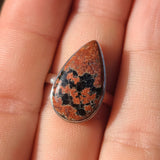 Fireworks Obsidian 925 Ring