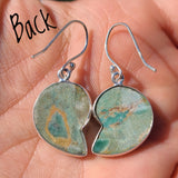 Ruby in Fuschite 925 Earrings