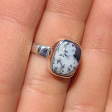 Merlinite Dendritic Opal - Turkey 925 Ring