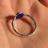 Faceted Lapis Lazuli - Afghanistan 925 Ring
