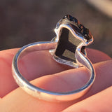 Saffordite Tektite 925 Ring