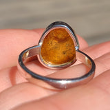 Rough Baltic Amber - Poland 925 Ring