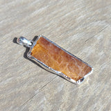 Orange Kyanite (Rough) 925 Pendant