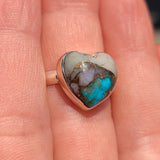 Spiny Oyster & Arizona Turquoise 925 Ring