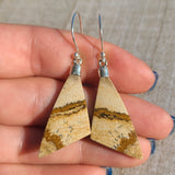 Picture Jasper 925 Earrings