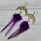 Over the Purple Moon Kyanite 18k GP Earrings