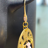 Over the Purple Moon Kyanite 18k GP Earrings