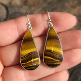 Tiger Eye - Africa 925 Earrings