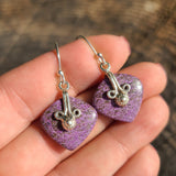 Purpurite - South Africa 925 Earrings