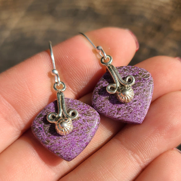 Purpurite - South Africa 925 Earrings