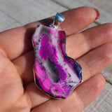 Purple Dendritic Opal 925 Pendant