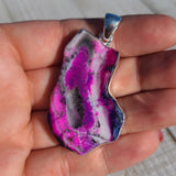Purple Dendritic Opal 925 Pendant
