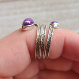 Copper Purple Turquoise - Arizona 925 Ring