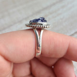 Rough Blue Sapphire 925 Ring