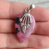 Natural Rhodonite 925 Pendant