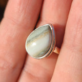 Saturn Chalcedony 925 Ring