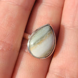 Saturn Chalcedony 925 Ring