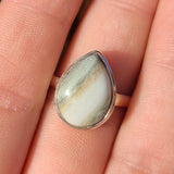 Saturn Chalcedony 925 Ring