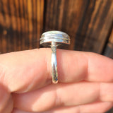 Saturn Chalcedony 925 Ring