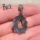 Copper Purple Turquoise & Moonstone 925 Pendant