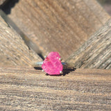 Natural Mozambique Ruby Slice 925 Ring