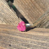 Natural Mozambique Ruby Slice 925 Ring