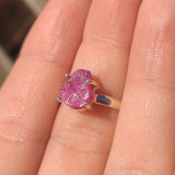 Natural Mozambique Ruby Slice 925 Ring