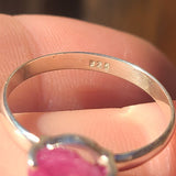 Natural Mozambique Ruby Slice 925 Ring