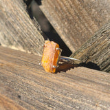 Orange Kyanite (Rough) - India 925 Ring
