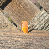 Orange Kyanite (Rough) - India 925 Ring