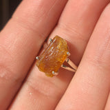 Orange Kyanite (Rough) - India 925 Ring