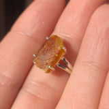 Orange Kyanite (Rough) - India 925 Ring