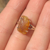 Orange Kyanite (Rough) - India 925 Ring