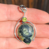 Star Galaxy Jasper & Peridot 925 Pendant