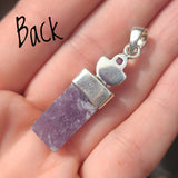 Purple Lepidolite & Amethyst 925 Pendant