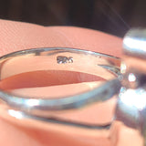 Serpentine & Amethyst 925 Ring