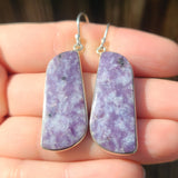 Purple Lepidolite 925 Earrings