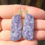 Purple Lepidolite 925 Earrings